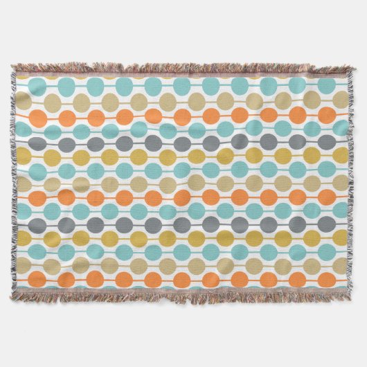 Couverture Mid-Century Modern Retro Geometric Circles Pattern (Devant)