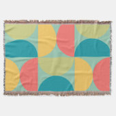 Couverture Mid Century Moderne Bitsweet moutarde et olive (Devant)