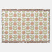 Couverture  Mid-Century Pastel Pink Retro Floral Pattern (Devant)