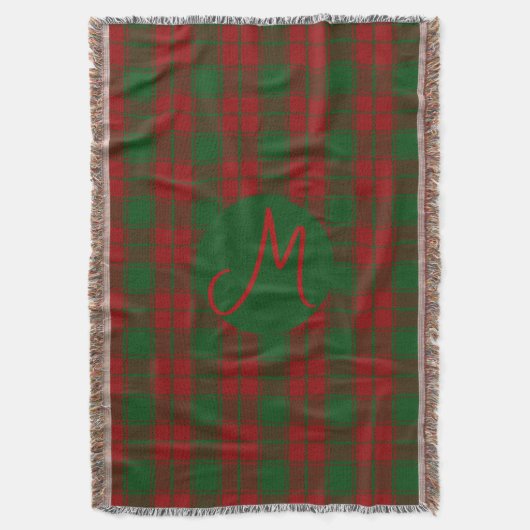 Couverture Middleton Tartan Monogrammé (devant Vertical)