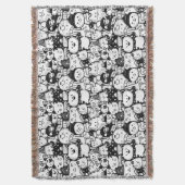 Couverture Mignon motif doodle d'animaux Kawaii (2) (devant Vertical)