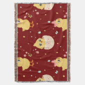 Couverture Mignon poussin de Pâques avec motif sans couture d (devant Vertical)