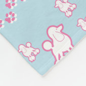 couverture mignonne d'ouatine de motif de caniche (Coin)