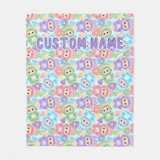 Couverture mignonne pastel, jeté personnalisé et c (Devant)