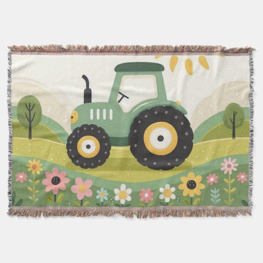Couverture Mignonne, tracteur/ferme (Devant)