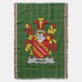 Couverture Miles irlandais ou Moyles Armoiries Famille Crest (devant Vertical)
