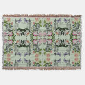 Couverture minder vintage french rose butterfly paris (Devant)