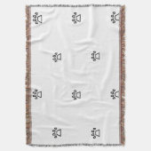 Couverture Minimalist Geometric Dog Paw Pattern (devant Vertical)