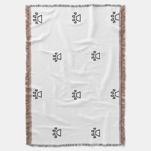 Couverture Minimalist Geometric Dog Paw Pattern (devant Vertical)