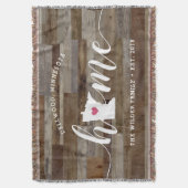 Couverture Minnesota Maison d'État Personnalisée Aspect Bois (devant Vertical)