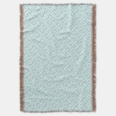 Couverture Mint Green Greek Key (devant Vertical)