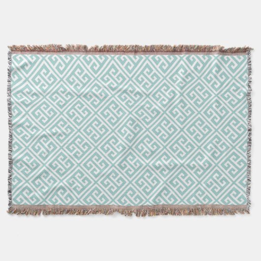 Couverture Mint Green Greek Key (Devant)