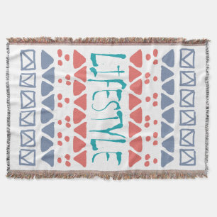 Couverture MODE DE VIE - Motif tribal géométrique coloré