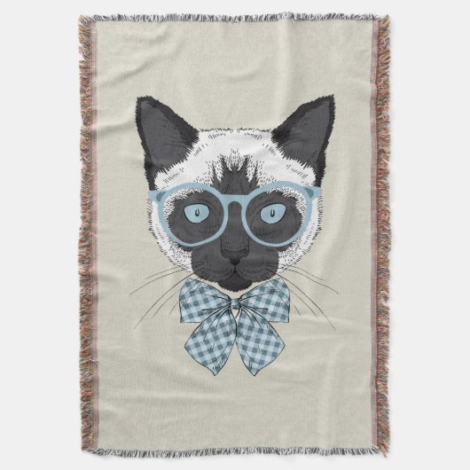 Couverture Mode Smart de chat siamois (devant Vertical)