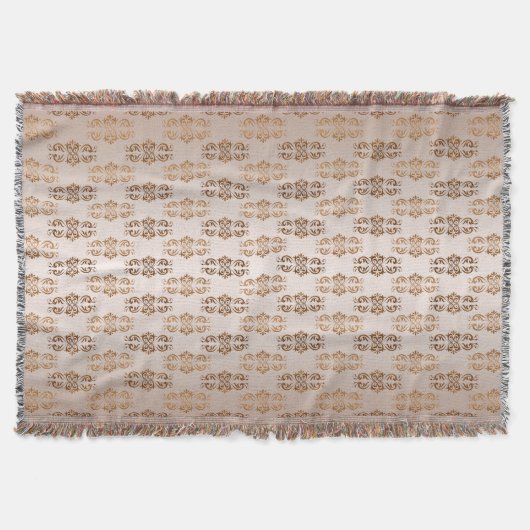 Couverture Modèle baroque de beige de gradient de style (Devant)