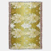 Couverture Modèle de Damas Vert Or Rétro (devant Vertical)