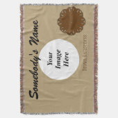 Couverture Modèle de ruban à fleurs Brown par Kenneth Yoncich (devant Vertical)