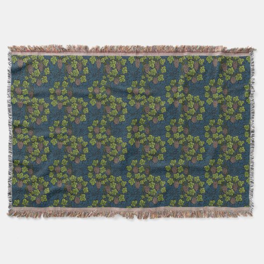Couverture Modèle de vigne de raisin noir sans couture de Wil (Devant)