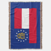 Couverture Modèle du drapeau de l'État de Géorgie (devant Vertical)