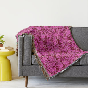 Couverture Modèle floral 15.Pink DRed BG