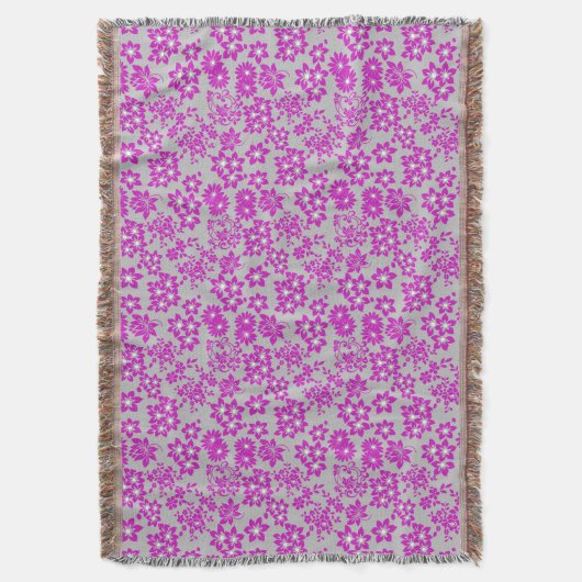 Couverture Modèle floral D02.pink.b Gray BG (devant Vertical)