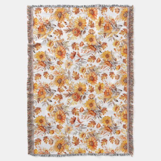 Couverture Modèle floral d'automne (devant Vertical)