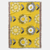 Couverture Modèle floral jaune simple (devant Vertical)