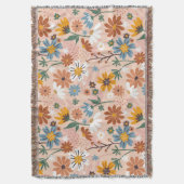 Couverture Modèle floral peint à la main-23136 (devant Vertical)