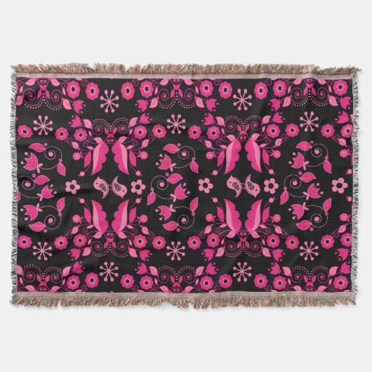 Couverture Modèle floral rose moderne scandinave (Devant)