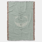 Couverture Modèle Floral Rustique Vert Sage Nom personnalisé (devant Vertical)