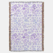 Couverture Modèle floral tiré à la main de lavande (devant Vertical)
