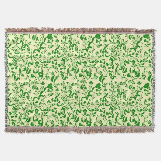 Couverture Modèle floral vert G01. L jaune BG (Devant)