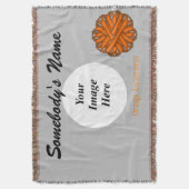 Couverture Modèle orange de ruban de fleur (devant Vertical)