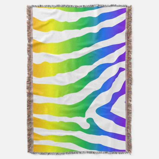 Couverture Modèle Rainbow Zebra (devant Vertical)