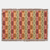 Couverture modèle rayé tribal africain ethnique (Devant)