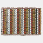 Couverture modèle tribal rayé africain ethnique (Devant)