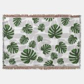 Couverture Modern Boho Botanical Leaves Pattern (Devant)