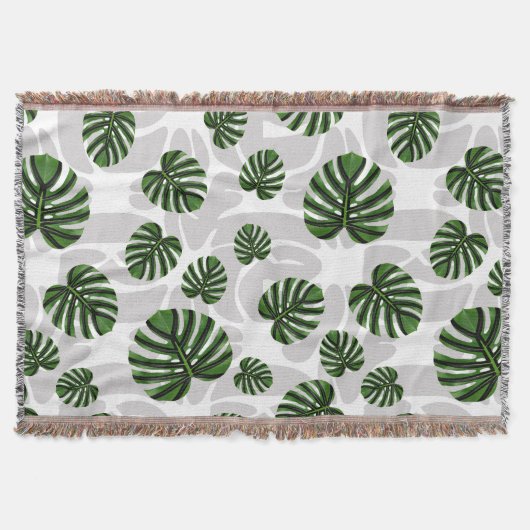 Couverture Modern Boho Botanical Leaves Pattern (Devant)
