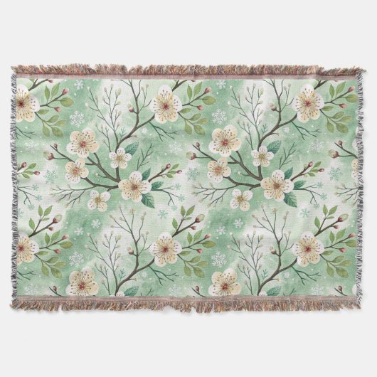 Couverture Modern Cherry Blossoms Winter (Devant)