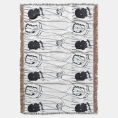Couverture Modern flowers collection Throw Blanket (devant Vertical)