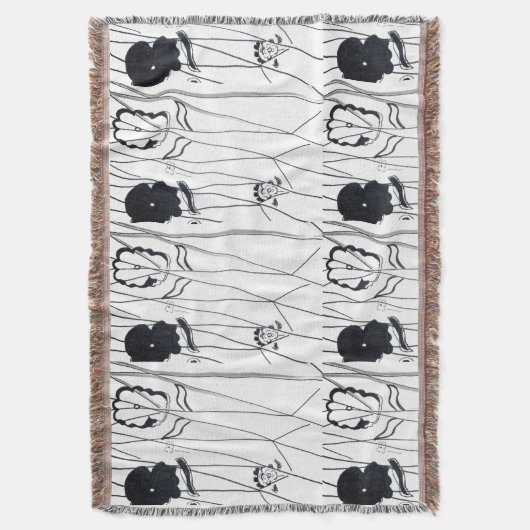 Couverture Modern flowers collection Throw Blanket (devant Vertical)