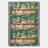 Couverture Modern Green Plant Shelf Reading Books (devant Vertical)