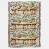 Couverture Modern Green Succulents Plant Shelf Reading Books (devant Vertical)