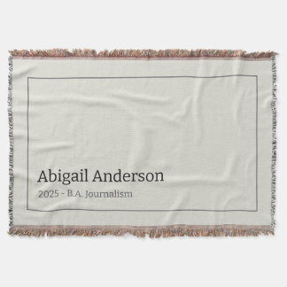 Couverture Modern Minimalist Name and Title, Graduation