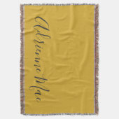 Couverture Moderne Chic Personnalisé Or & Grey (devant Vertical)