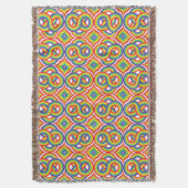 Couverture Moderne Coloré Simple Motifs Batik (devant Vertical)