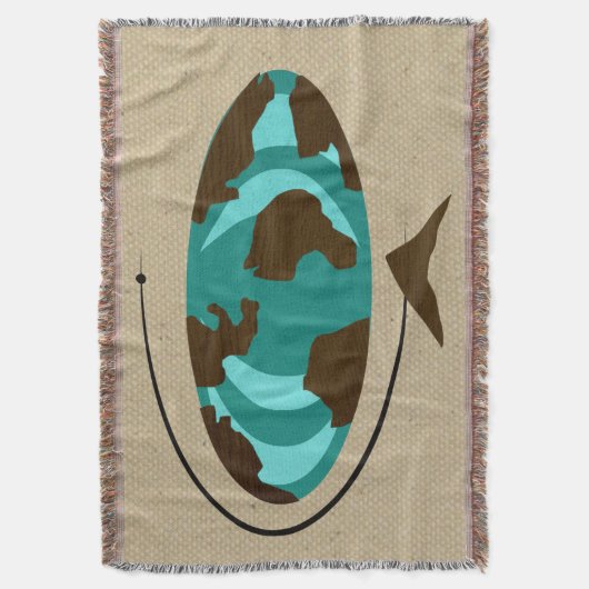 Couverture moderne de jet d'art de globe de la (devant Vertical)