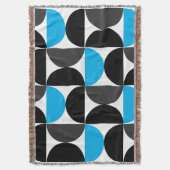 Couverture Moderne du milieu du siècle Noir bleu et Gris (devant Vertical)