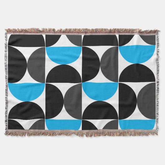 Couverture Moderne du milieu du siècle Noir bleu et Gris (Devant)