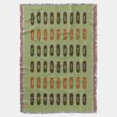 Couverture Moderne Géométrique Vert Brown Orange Nom personna (devant Vertical)